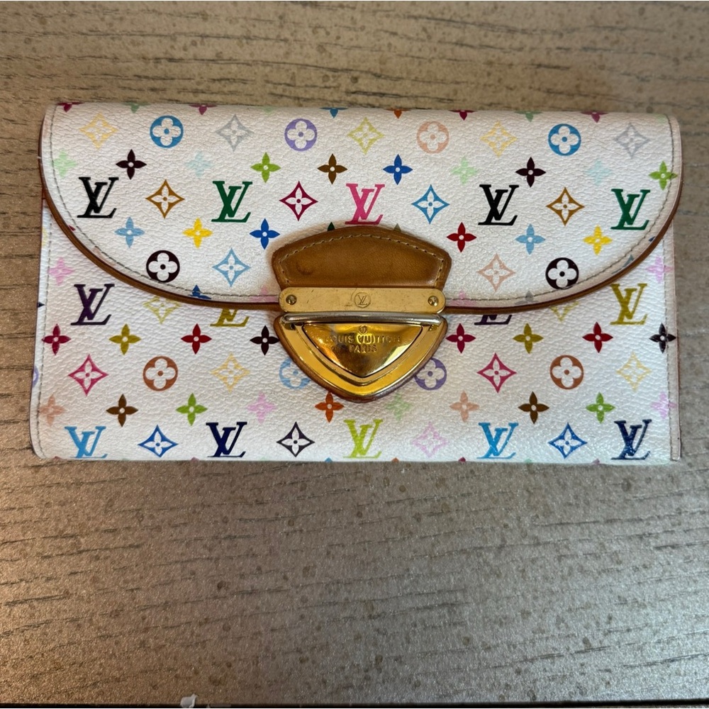Louis Vuitton White Multicolor Wallet